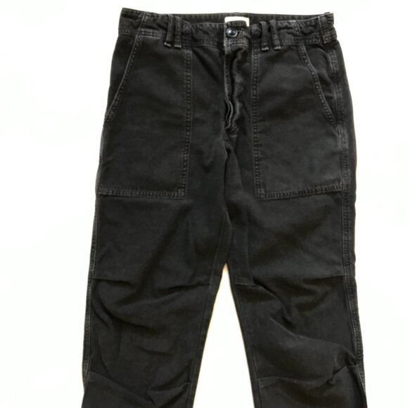 Citizens of Humanity Agni Utility Pants Trousers Womens 26 Black Cuffed Jeans - Picture 5 of 13